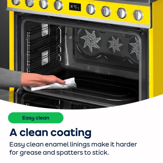 Smeg Classic SF9302TX Built In Electric Single Oven - Stainless Steel - AO Annotation - Easy clean enamel